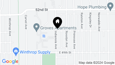 Map of 5025 Indianola Avenue, Indianapolis IN, 46205