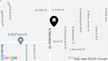 Map of 5241 N Meridian Street, Indianapolis IN, 46208