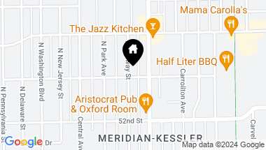 Map of 5303 Broadway Street, Indianapolis IN, 46220