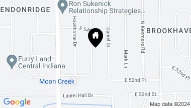 Map of 5317 Hedgerow Drive, Indianapolis IN, 46226