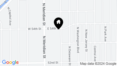 Map of 5344 N Pennsylvania Street, Indianapolis IN, 46220