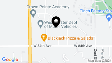 Map of 8470 Decatur St 83, Westminster CO, 80031