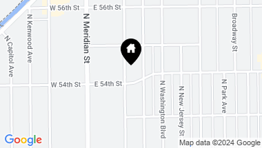 Map of 5415 N Pennsylvania Street, Indianapolis IN, 46220