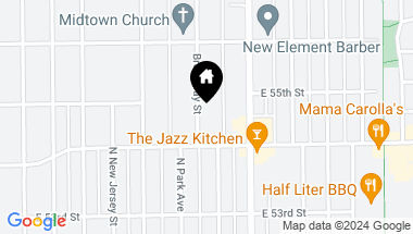 Map of 5429 Broadway Street, Indianapolis IN, 46220
