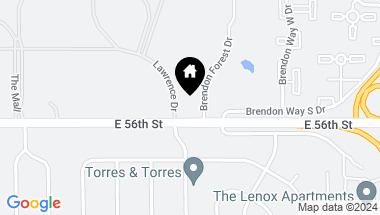 Map of 6470 Lawrence Drive, Indianapolis IN, 46226