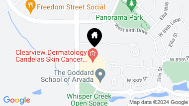 Map of 8890 Indiana Street, Arvada CO, 80007