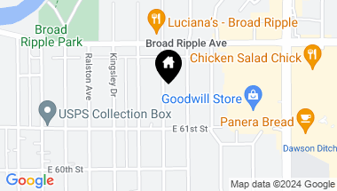 Map of 6141 Crittenden Avenue, Indianapolis IN, 46220