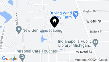 Map of 6350 Cooper Pointe Drive, Indianapolis IN, 46268