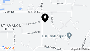 Map of 6905 Hague Road, Indianapolis IN, 46256