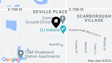 Map of 7605 Blue Creek Drive S, Indianapolis IN, 46256