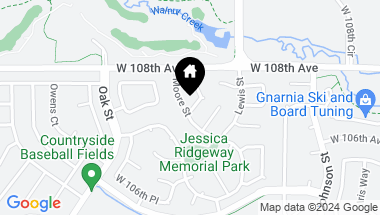 Map of 10780 Moore St, Westminster CO, 80021