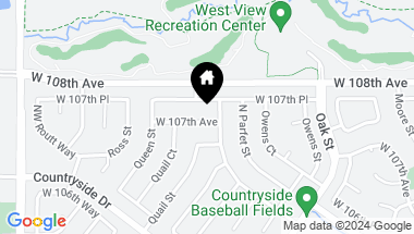 Map of 11211 W 107th Ave, Westminster CO, 80021