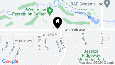 Map of 10811 W 107th Pl, Westminster CO, 80021