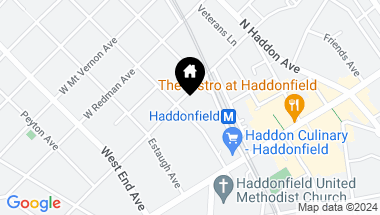 Map of 61 Linden Ave, Haddonfield NJ, 08033