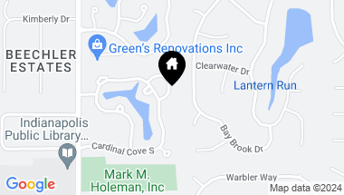 Map of 8055 Cardinal Cove E, Indianapolis IN, 46256