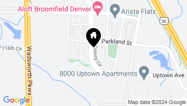 Map of 11256 Uptown Ave, Broomfield CO, 80021