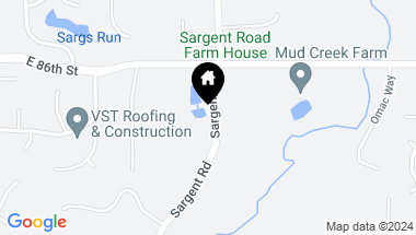 Map of 8580 Sargent Road, Indianapolis IN, 46256