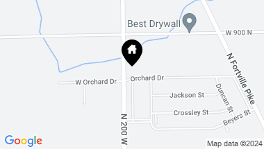 Map of 1960 Orchard Drive, Fortville IN, 46040