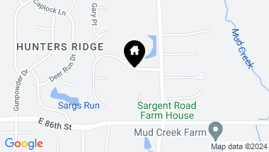 Map of 9063 Sargent Creek Drive, Indianapolis IN, 46256