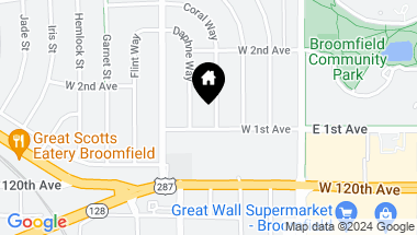 Map of 105 Coral Way, Broomfield CO, 80020
