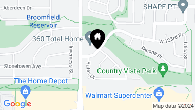 Map of 5144 W 123rd Pl, Broomfield CO, 80020