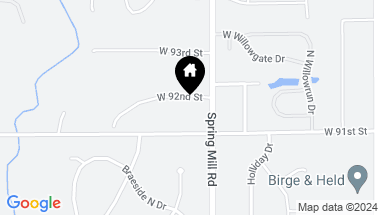 Map of 433 W 92nd Street, Indianapolis IN, 46260