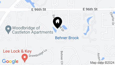 Map of 6239 Behner Way Unit: 4, Indianapolis IN, 46250