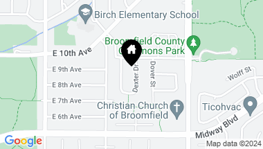 Map of 793 Dexter Dr, Broomfield CO, 80020