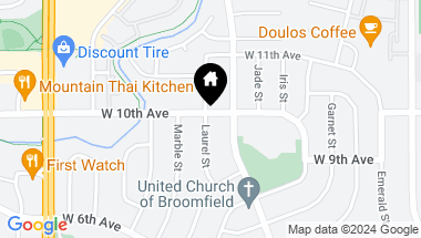 Map of 980 Laurel St, Broomfield CO, 80020