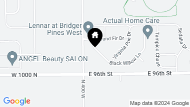 Map of 15865 Black Willow Lane, Fishers IN, 46040