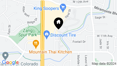 Map of 1070 Opal St 201, Broomfield CO, 80020