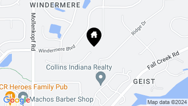 Map of 10817 Woodmont Lane, Fishers IN, 46037