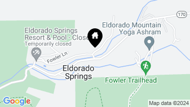 Map of 4 Barber Ln, Eldorado Springs CO, 80025