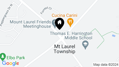 Map of 486 Monte Farm Rd, Mount Laurel NJ, 08054