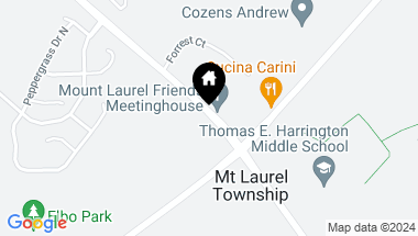 Map of 493 Monte Farm Rd, Mount Laurel NJ, 08054
