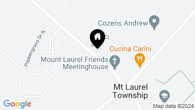Map of 444 Monte Farm Rd, Mount Laurel NJ, 08054