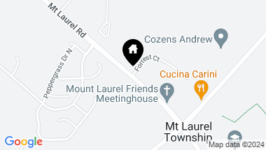 Map of 483 Monte Farm Rd, Mount Laurel NJ, 08054