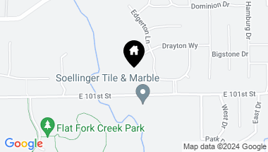 Map of 10305 Crozier Court, Fortville IN, 46040