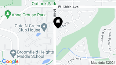 Map of 1685 Peregrine Court, Broomfield CO, 80020