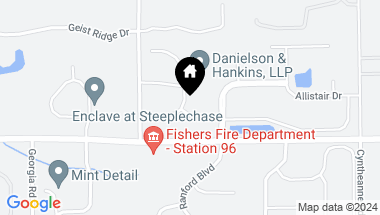 Map of 10479 Cleary Trace Drive, Fishers IN, 46040