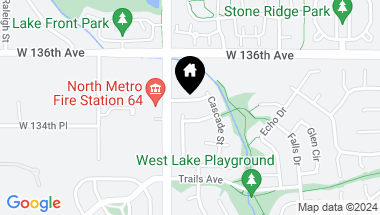 Map of 13498 Antlers St, Broomfield CO, 80020