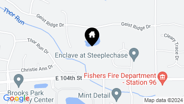 Map of 15059 Geist Ridge Drive, Fishers IN, 46040