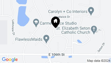 Map of 3635 Coachman Drive, Carmel IN, 46033