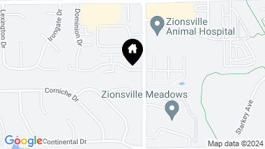 Map of 1419 Dominion Drive, Zionsville IN, 46077