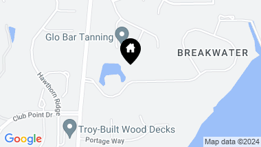 Map of 190 Breakwater Dr, Fishers IN, 46037