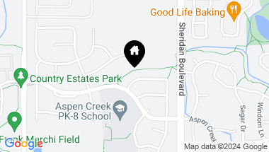 Map of 5407 Brookside Dr, Broomfield CO, 80020