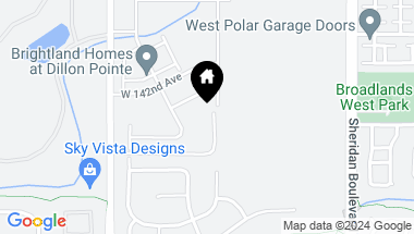 Map of 14129 Old Cottonwood St, Broomfield CO, 80020