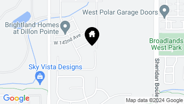 Map of 14129 Old Cottonwood Street, Broomfield CO, 80020