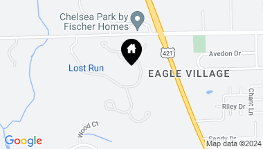 Map of 21 Lost Run Lane, Zionsville IN, 46077