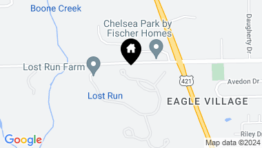 Map of 15 Lost Run Trail, Zionsville IN, 46077